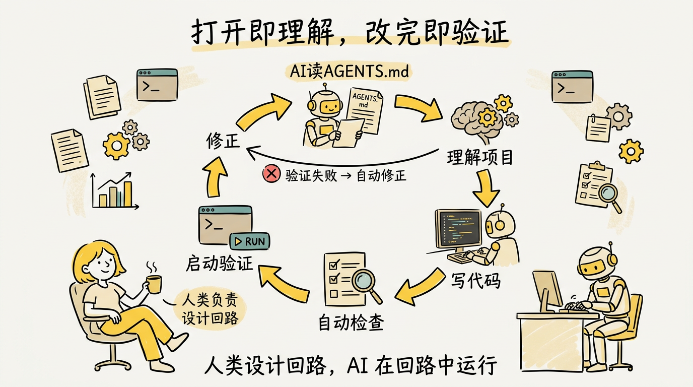 打开即理解，改完即验证