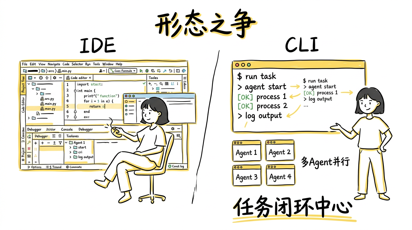 IDE vs CLI 形态之争